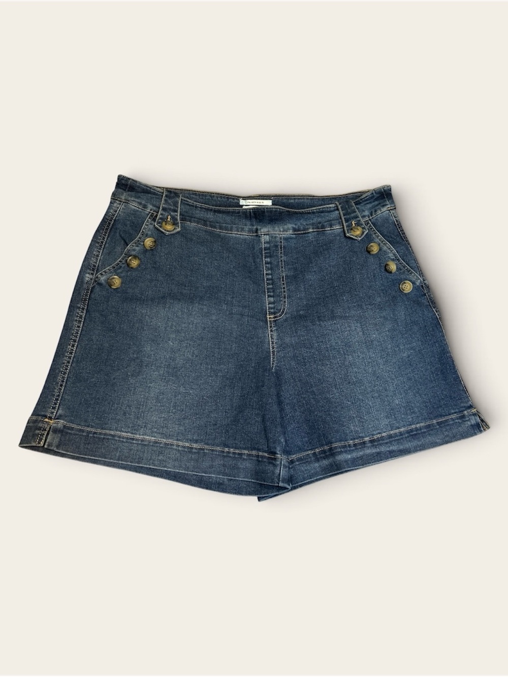 Westbound Dark Blue Denim Sailor-Style women’s Shorts